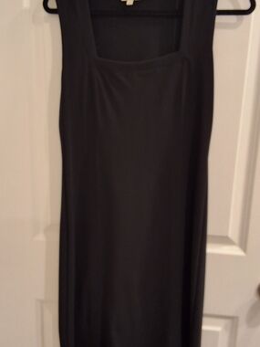Boston Proper Black Sleeveless Shift Dress